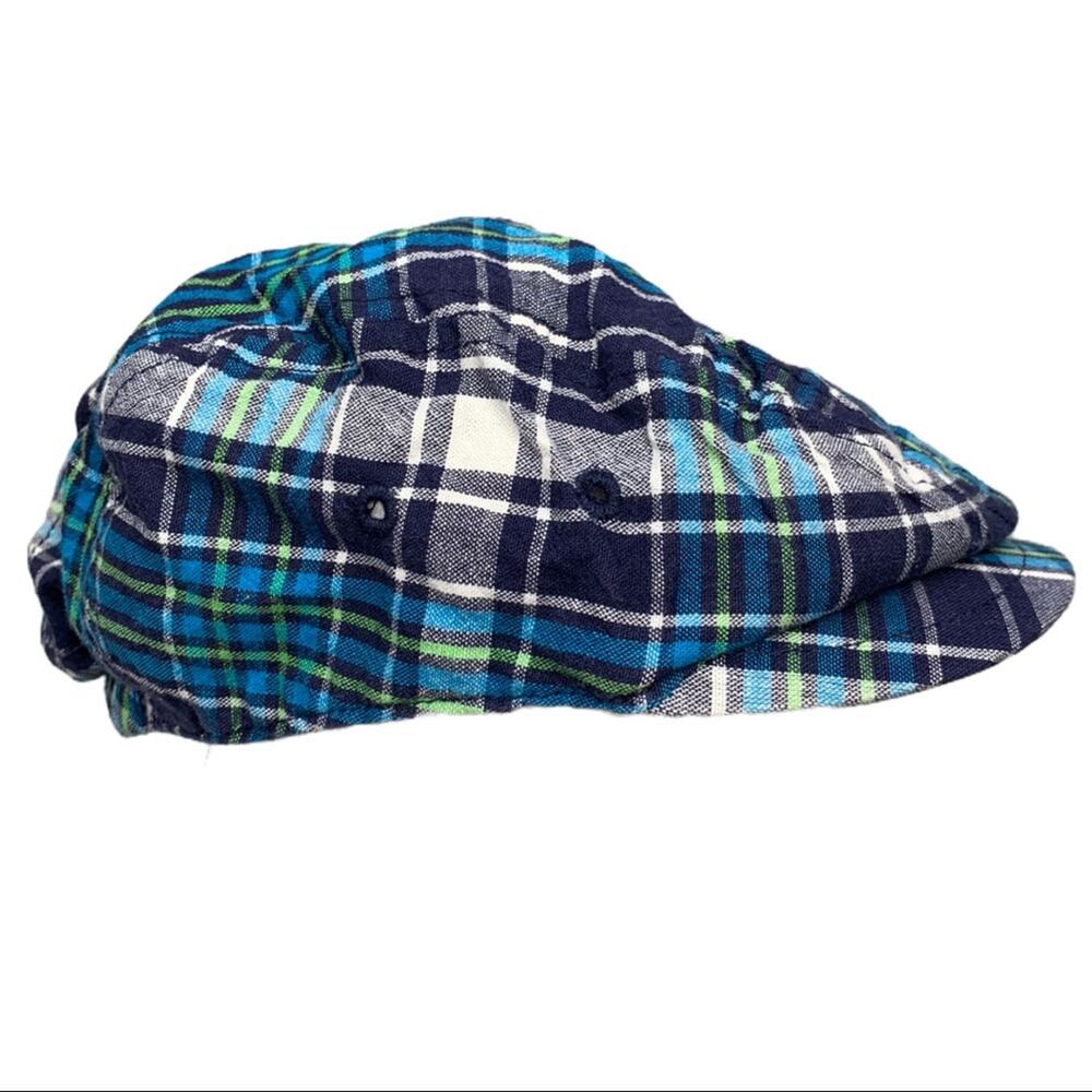 Newsboy cap 18 months blue plaid